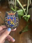 Vintage Arles France Travel Souvenir Embroidered Felt Cloth Sew On Patch Badge