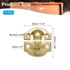 4 Pack Small Metal Vintage Box Toggle Latch With Mounting Screw Gold