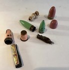 3 Pc Sewing Etui Enamel Needle Cases With Broadway Needles And Thread