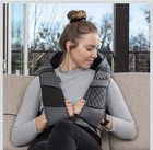 Resteck Shiatsu Heated Neck   Back Massage Pillow  Gray black