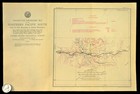 1915 Antique Northern Pacific Railroad Map Bismarck Nd Mandan Burleigh County