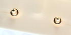 New 14k Solid Gold Double Heart Engraved Stud pierced Earrings Perfect For Kids