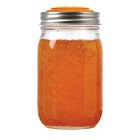 Jarware Mason Jar Orange Or Peach Jam jelly Lid  82631 Set Of 4 Canning Jar Lids