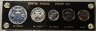 1960 U s  Proof Set Philadelphia Silver  50c 25c 10c 5c 1c  In Case Pristine