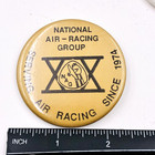 Vintage 1970s 80s National Air Racing Group 2 25  Button Pin Nag Races Reno A285