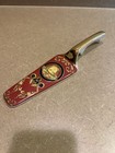 Versace Rosenthal Medusa Red Gold Ornate Logo Cake Server Cutter Slicer Knife