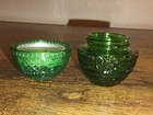 Vintage Avon Emerald Green Egg Empty Creme Jar Container Empty Emeraldesque 2 5 