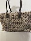 Rare Walt Disney World Mickey Mouse Pattern Woven Weekender Tote Bag