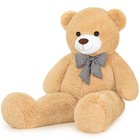 47  Giant Teddy Bear Plush  4ft Big Stuffed Animal  Cuddly 47 Inch Light Brown