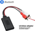 Car Audio Stereo Bluetooth Aux Receiver Module 2 Rca Interface Cable Adapter