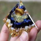 5 5 5cm Orgonite Pyramid Ball   chakra Energy Quartz Crystal Healing Reiki 1pc