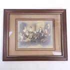 Rare Antique Late 1800s Large Framed Cabinet Card Photograph Family Portrait