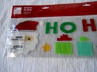 New Christmas Santa Claus Gifts Presents Ho Ho Ho Window Gel Clings 24 Pcs Large
