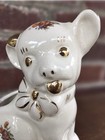 Mcm Kitsch Anthropomorphic Puppy Lamb Planter Vintage Ceramic Japan Dog Figurine