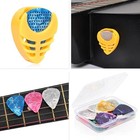 30 Packs Guitar Picks With Grips Non 30 Pcs Guitar Picks With Grips With Case