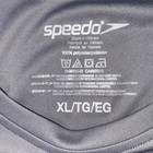 Speedo Mens Xl T Shirt Swim Rash Guard Gray Short Sleeve Logo Top
