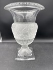 Vtg Shannon Of Ireland By Godinger Crystal Athena Urn Vase 12  Tall Frosted 24 