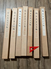 Lot Of 7 Japanese Vintage Hanging Scroll Kakejiku Hand Painted Silk Bird W  Box
