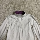 Child   s Medium White Essex Classics Long Sleeve Horseback Riding Show Shirt