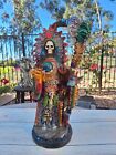 Santa Muerte Bendesida Azteca   Aztec Rainbow 17  Holy Death Grim Reaper