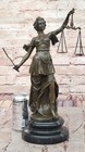 Lady Justice Bronze Statue     Elegant Symbol Of Law And Fairness On Marble Base