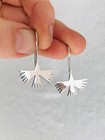 Taxco Silver Earrings  Nazca Hummingbirds  2091