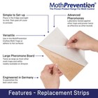 Clothes Moth Trap Replacement Strips  6 Strips In Total  - Refills For Mothpr   