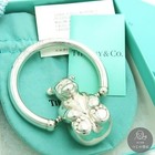 Tiffany   Co  Silver Teddy Bear Baby Ring Rattle Sterling Silver 925 38g Box