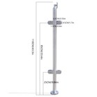 110cm Balustrade Post Handrail Glass Posts Guardrail Stainless Steel For Balcony