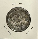 Seated Half Dollar Love Token Silver Coin 1800 s Beautiful Art Free Shipping