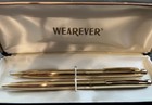 Vintage Gold Wearever Ballpoint Pen   Pencil Set In Original Case