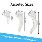 3 Sizes Silicone Eyeglass Ear Grips     Anti-slip Hooks For Sports   Reading Glass