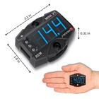 Stetsom Minivt Digital Voltmeter Mini Automotive Battery Vt Blue Led