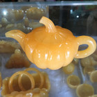 Exquisite Natural Jade Carved Tea Set Chinese Kungfu Tea Set One Pot Four Cups