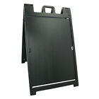Plasticade Deluxe Signicade Portable Folding Double Sided Sign Stand  Black