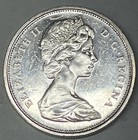 1965 Canadian Silver 50 Cents Au Half Dollar Coin Proof Like