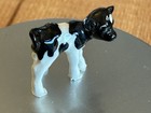 Vintage Hagen Renaker Mini Holstein Ceramic Calf Figurine  B   W  R Ear Repaired