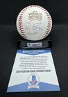 Pedro Strop Signed 2016 World Series Baseball Chicago Cubs W  Coa Beckett V29361