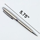 Luxury Stainless Steel Ballpoint Pen Twist Silver Office Gift Dad Executive