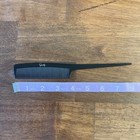 Vtg Goody Unbreakable Plastic 8  Black Rat Tail Comb Retro Usa