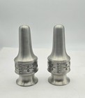 Vintage Norway Pewter Salt And Pepper Shakers Nordic Norway Design Nice