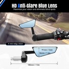 Cnc Aluminum Motorcycle 7 8  Handle Bar End Mirrors For Yamaha Mt03 Mt07 Mt09