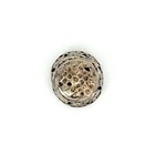 Antique Mexico Sterling Silver Sewing Thimble Floral Design Vintage Thimble 1   