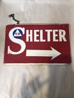 Cd Civil Defense Shelter Sign - Vintage Original 
