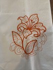 Farmhouse Flower Embroidered Flour Sack Kitchen Dish Towels 28   x28   