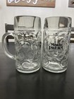 Beer Mug Extra Large Movie Tavern 1 Liter Drinking Glass Made In Italy Set Of 2