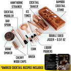 Bartender Kit With Bamboo Stand Bar Set With Cocktail Shaker Bartending Kit