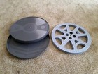 1   new  16mm  2000  2300   Empty  Plastic   Film Reel   Can  Set      Grey  