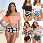 Women Swimsuit Push Up Padded Bikini Set High Waisted Bathing Suit Swimwear   