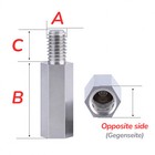 M3 Male Female Stainless Steel Hex Spacer Standoff Threaded Pillar For Pcb